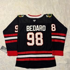 Fanatics Black Chicago Blackhawks Youth Connor Bedard Hockey Jersey